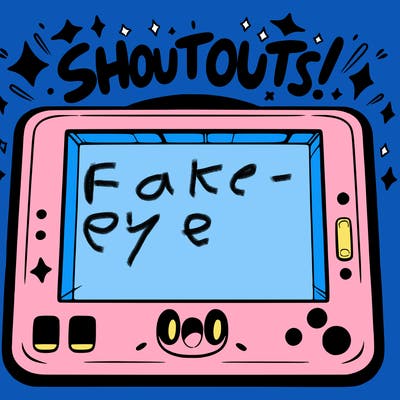 blank canvas that says above it shoutouts