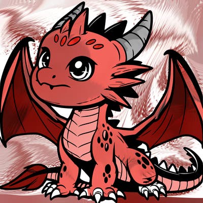 fierce baby night dragon