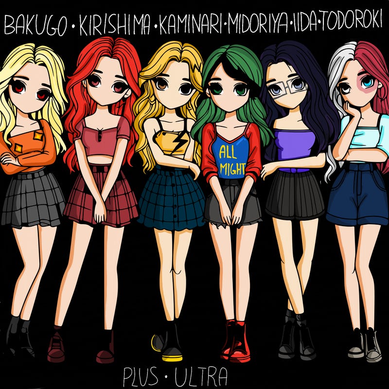 a group of girls realistic