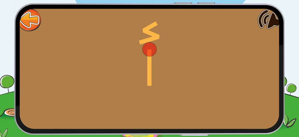 Trace draw letters and numbers - Interface of a kids app showing how to trace the Arabic letter Alif