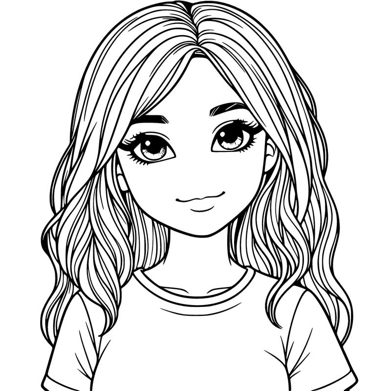 cute realistic teenage girl