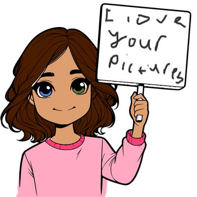 realistic girl holding up a sign