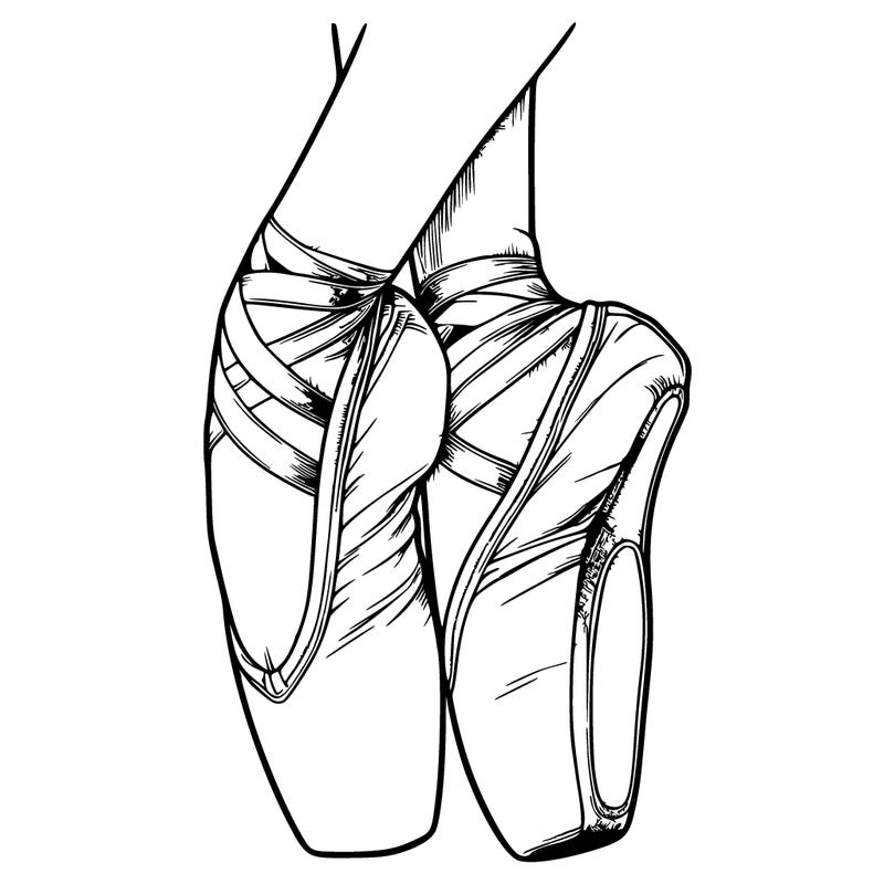 realistic point shoes ballet