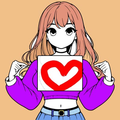 girl holding a blank sign in a long sleeve crop top