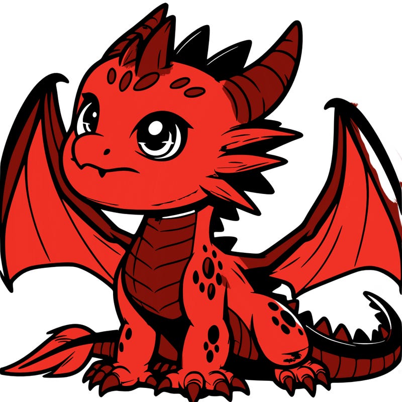 fierce baby night dragon