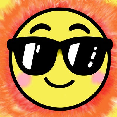 emoji with sunglasses