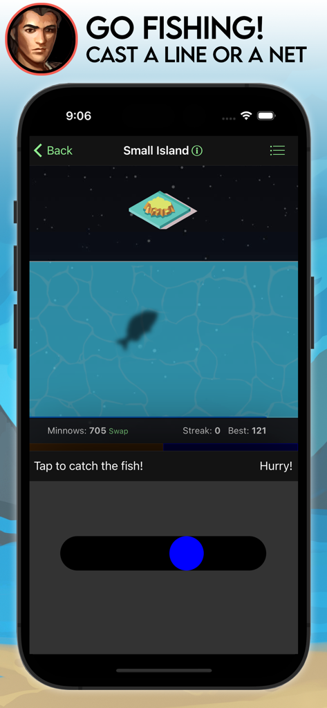 Farm RPG: Semi-Idle MMORPG - Gioco di pesca minigioco in Farm RPG