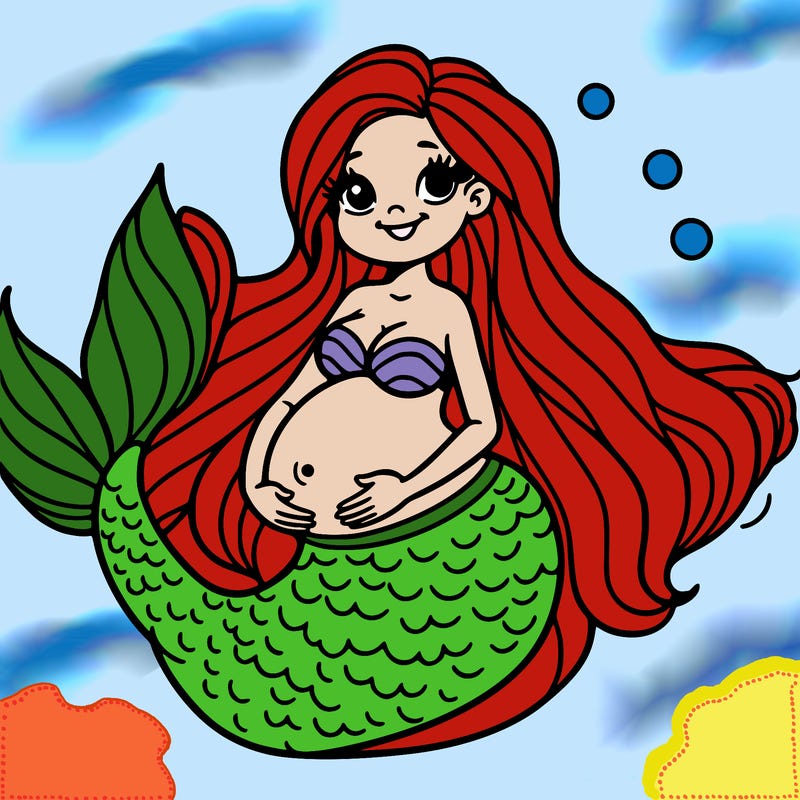 pregnant mermaid