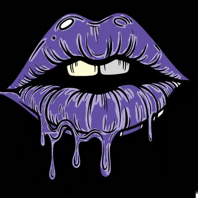 lips that look realistic and drip