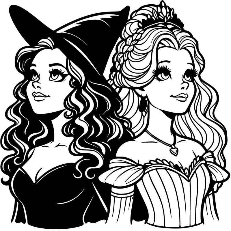 'elphaba and glinda (realistic)