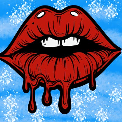 lips that look realistic and drip