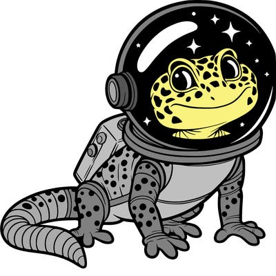 leopard gecko astronaut