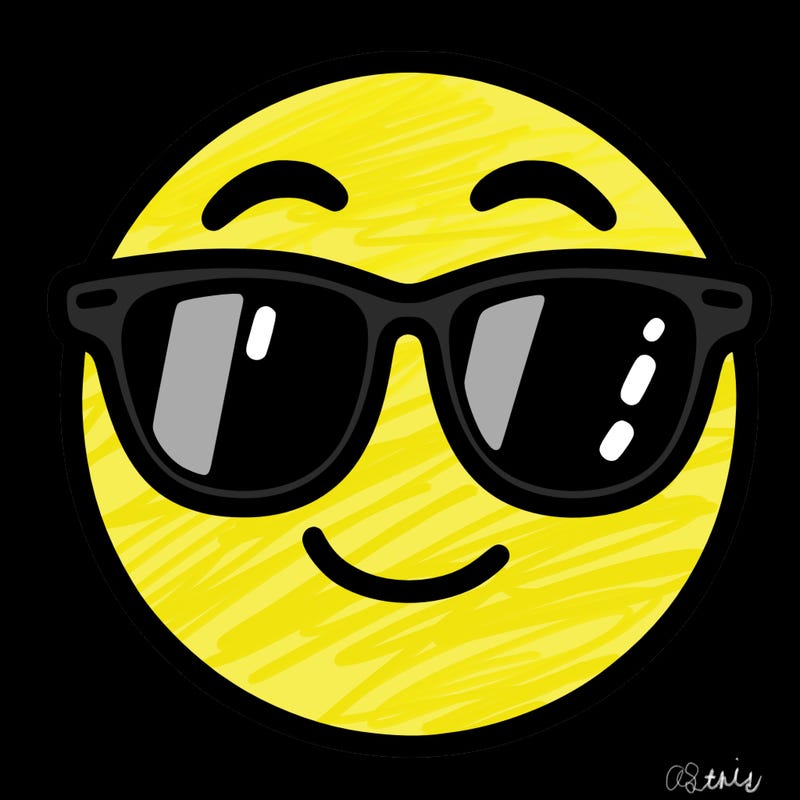 emoji with sunglasses
