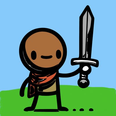 stickman with a sword
