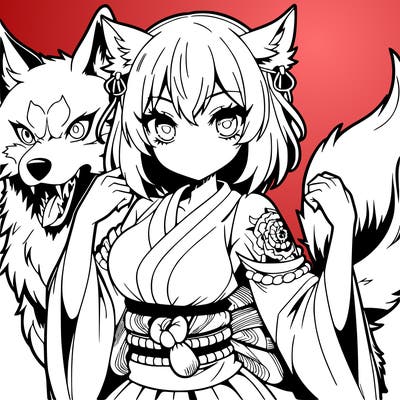 anime werewolf girl