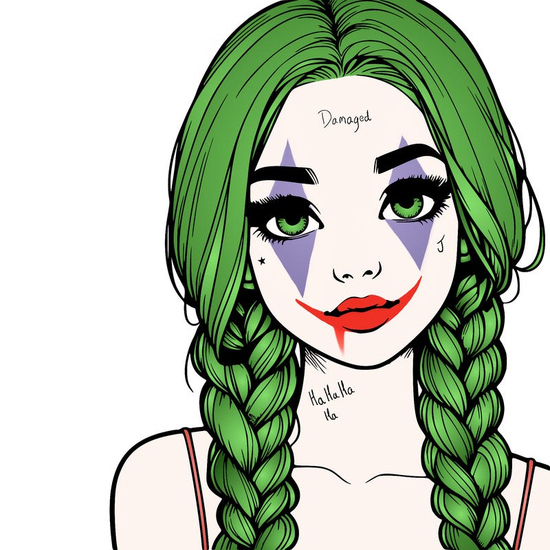 realistic girl with braids