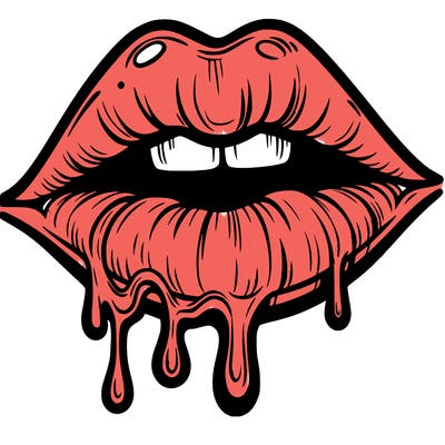 lips that look realistic and drip