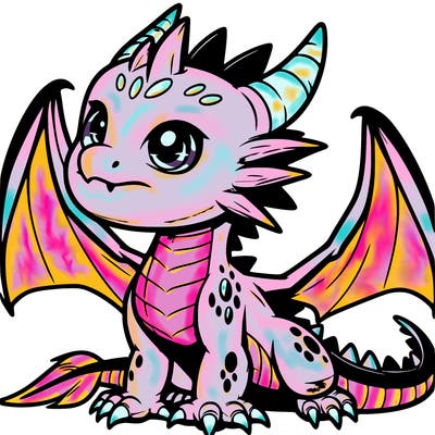 fierce baby night dragon