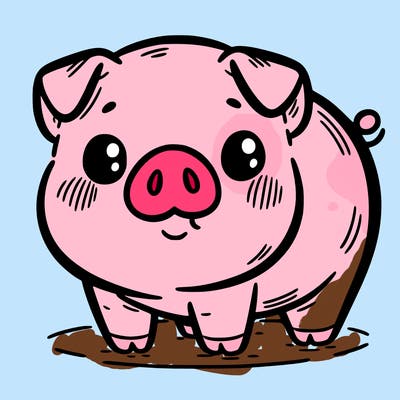 a cute pig