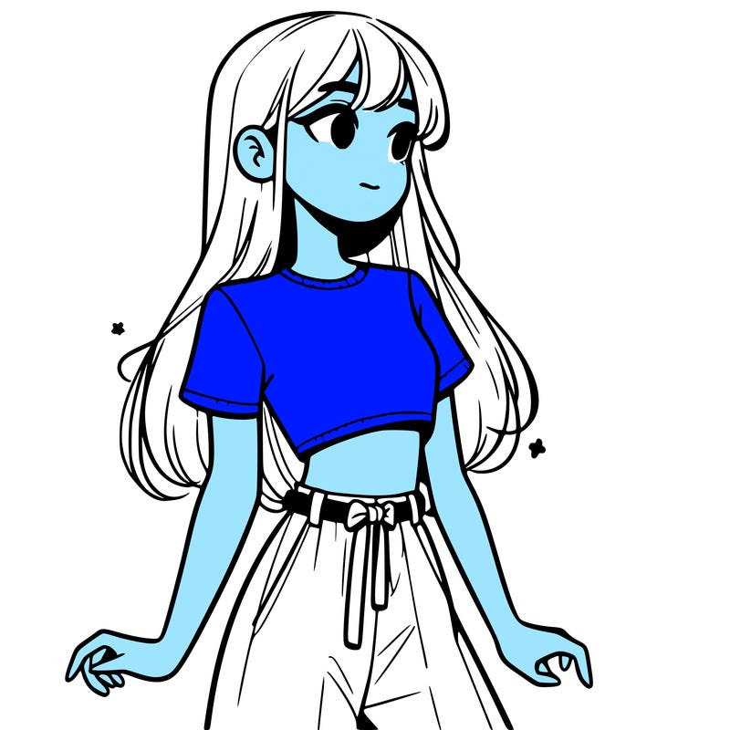 girl in a cute crop top