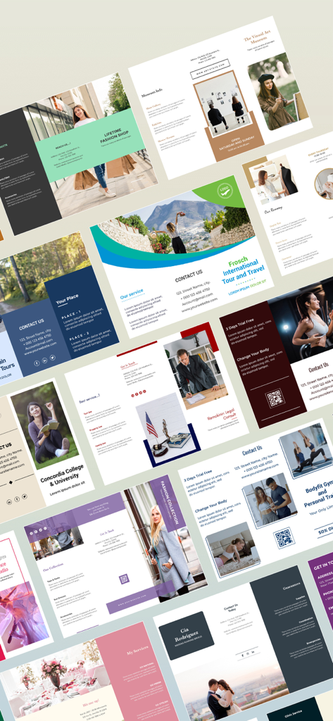 Brochure Maker - Infographic - A collection of professional brochure and infographic templates for various business sectors