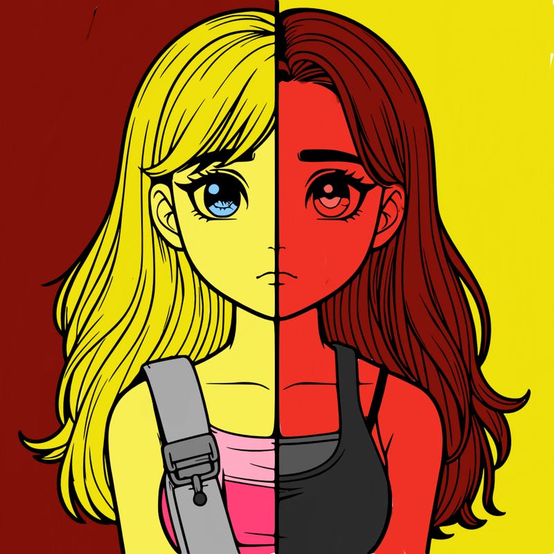 realistic girl split