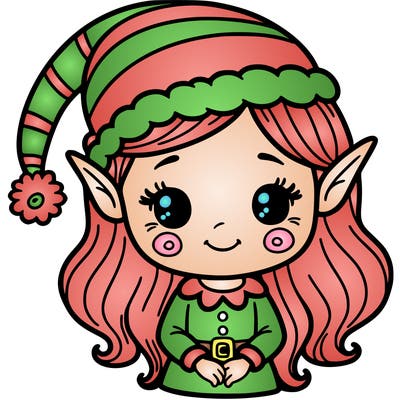 christmas elf girl