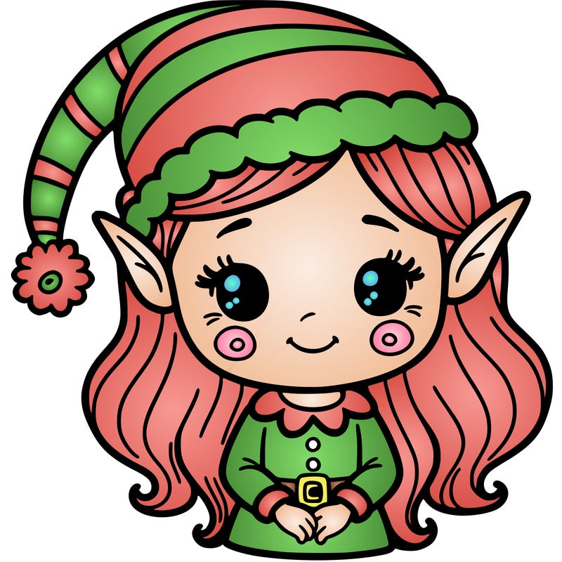 christmas elf girl