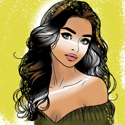 beautiful realistic girl