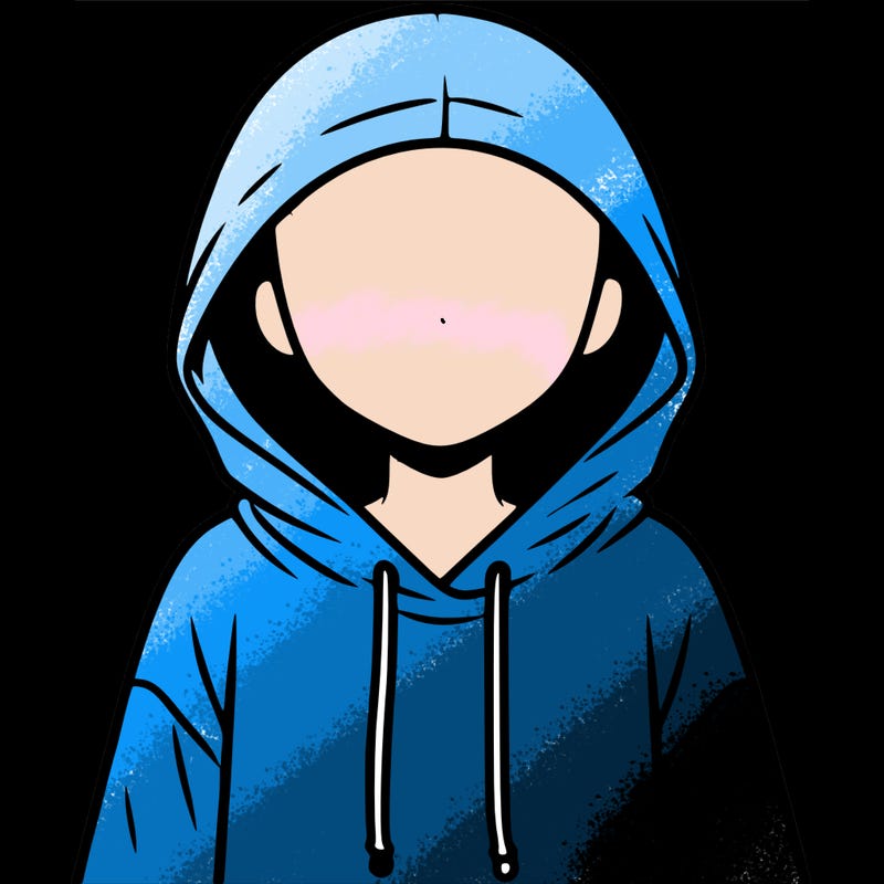 faceless girl in hoodie