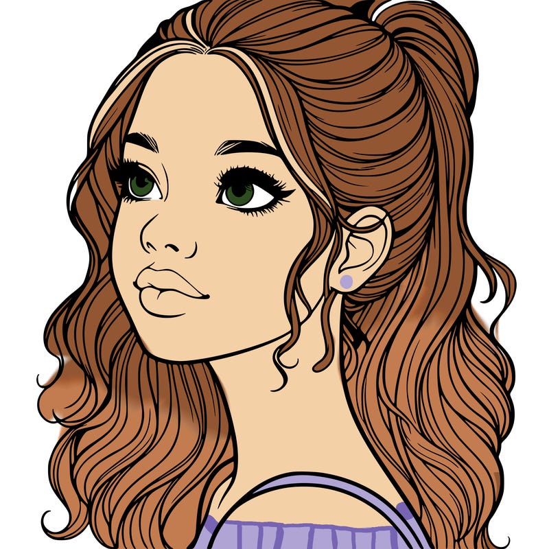 beautiful realistic girl