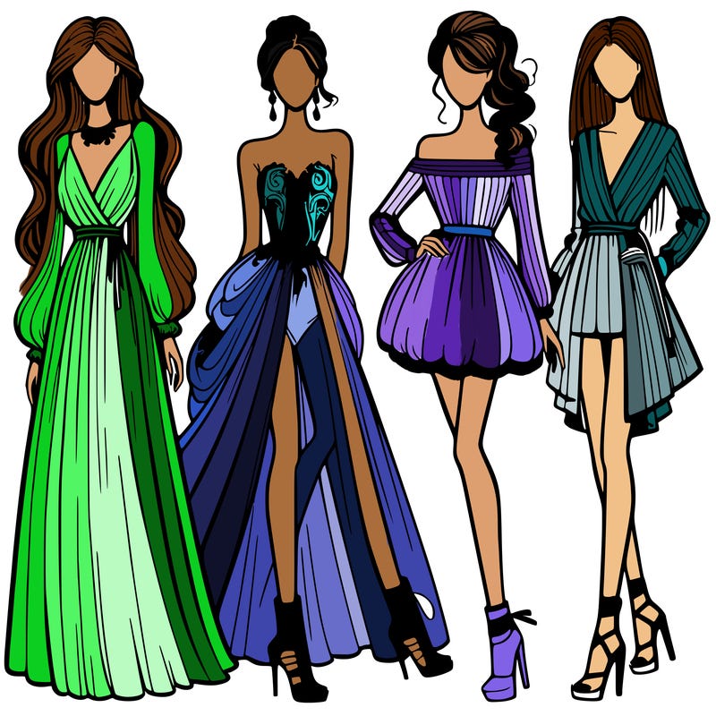 fashion models dresses