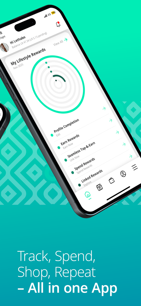 Lifestyle Rewards - Lifestyle Rewards mobile app dashboard showing cash-back balance and reward tracking features