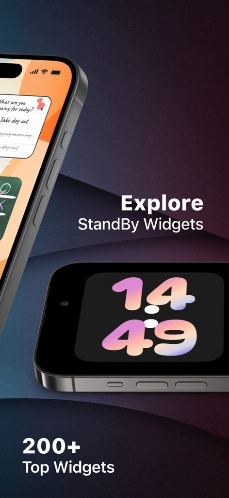 Relógio StandBy estético e widgets interativos para iOS 17
