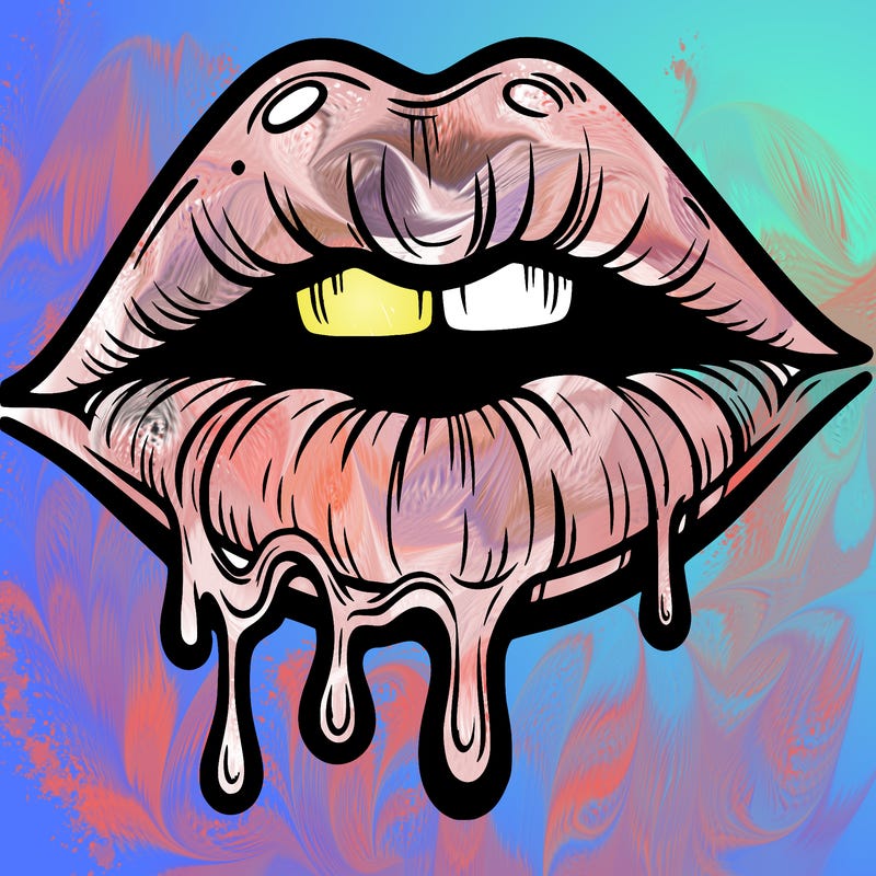 lips that look realistic and drip