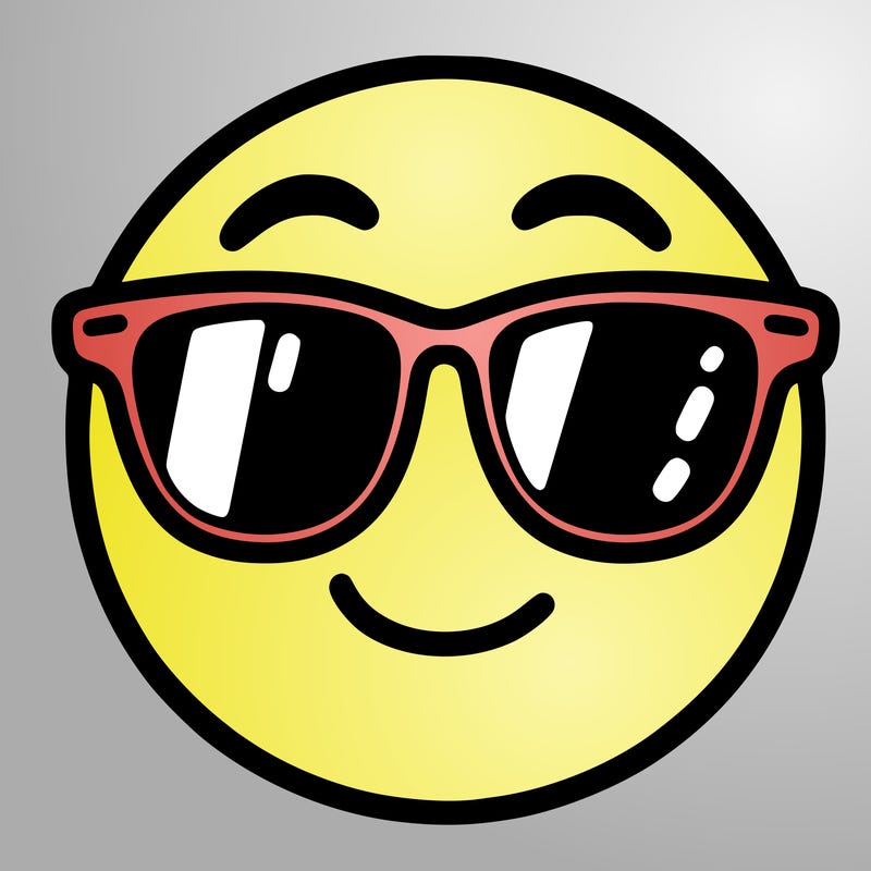 emoji with sunglasses