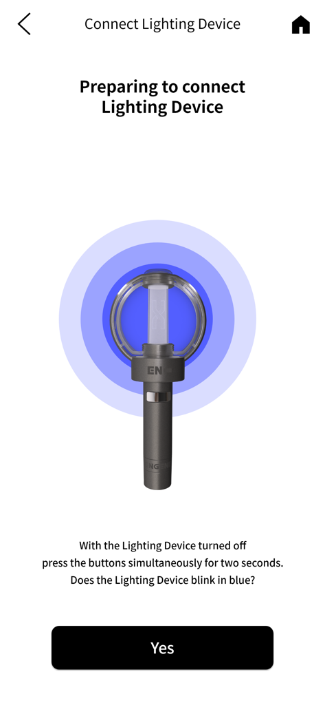 EN- Official Light Stick Ver.2 - Anweisungen zum Koppeln des ENHYPEN-Leuchtstabs mit der App über Bluetooth