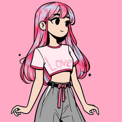 girl in a cute crop top