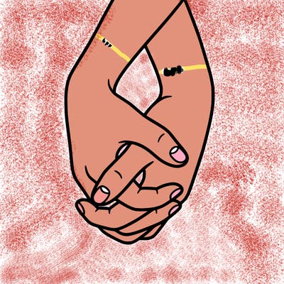 hands in shape of heart