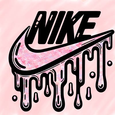dripping nike logo