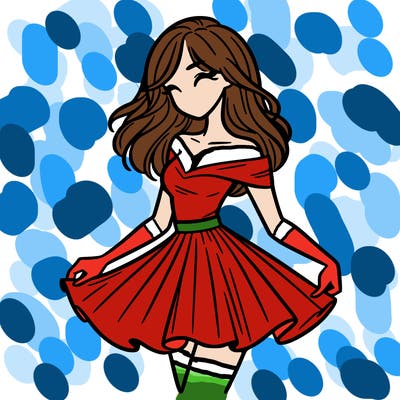 woman in skirt