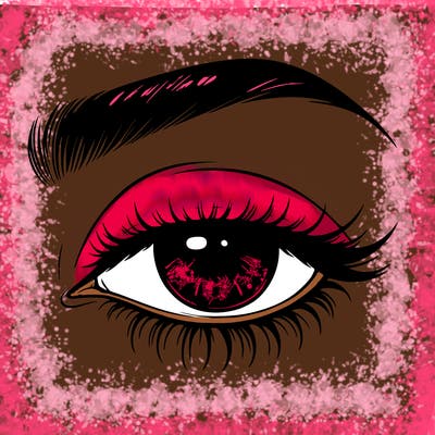 eye closed realistic