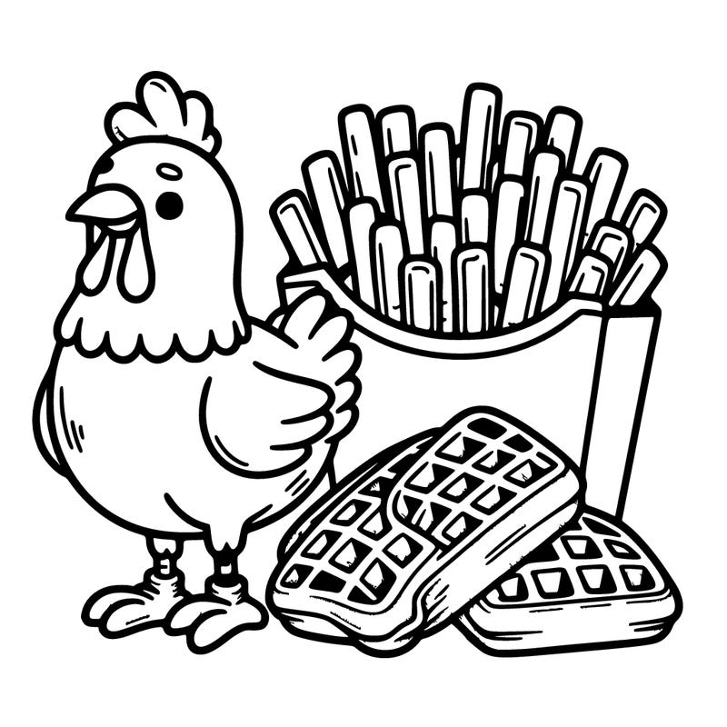 chicken and waffle fries