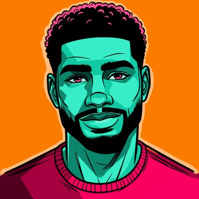 handsome black man