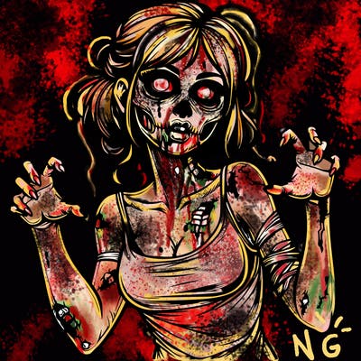 realistic zombie girl