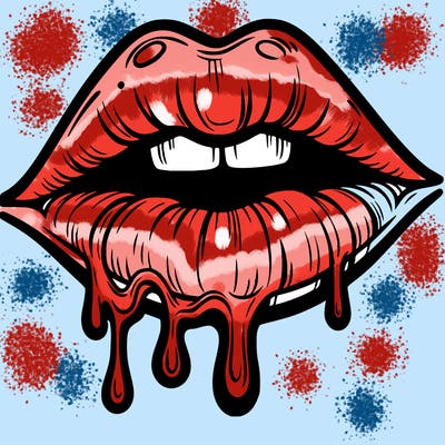 lips that look realistic and drip