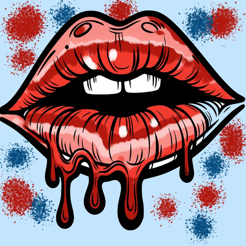 lips that look realistic and drip