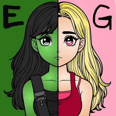 realistic girl split