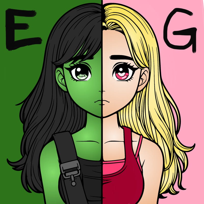 realistic girl split