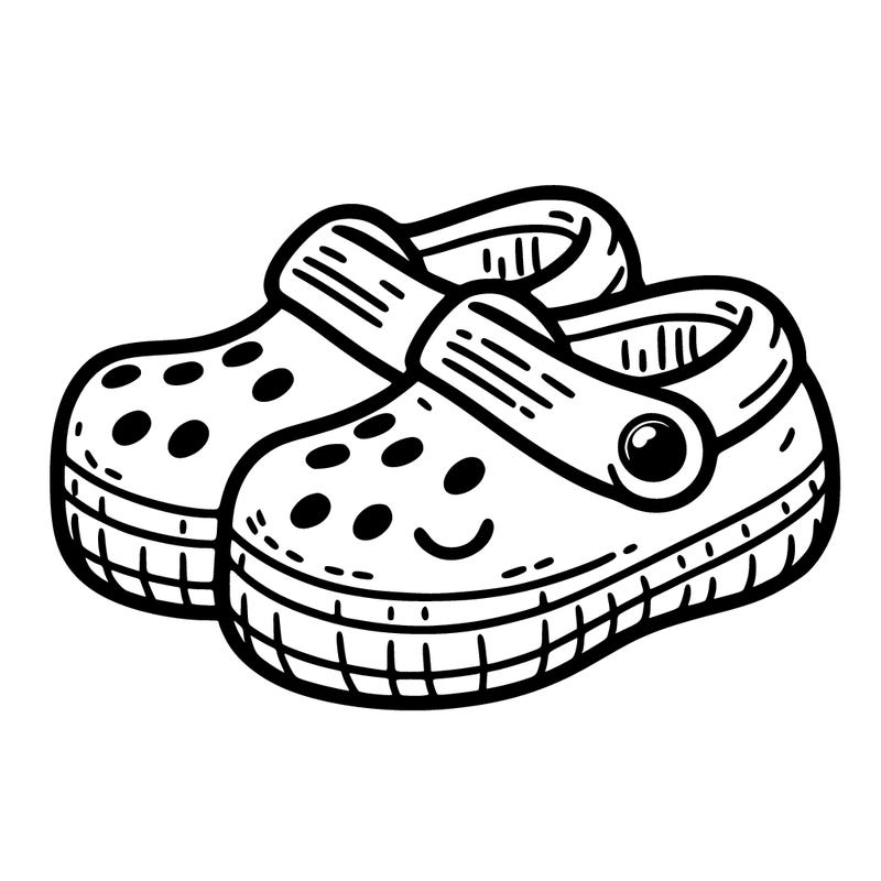 a cute pair of croc shoes